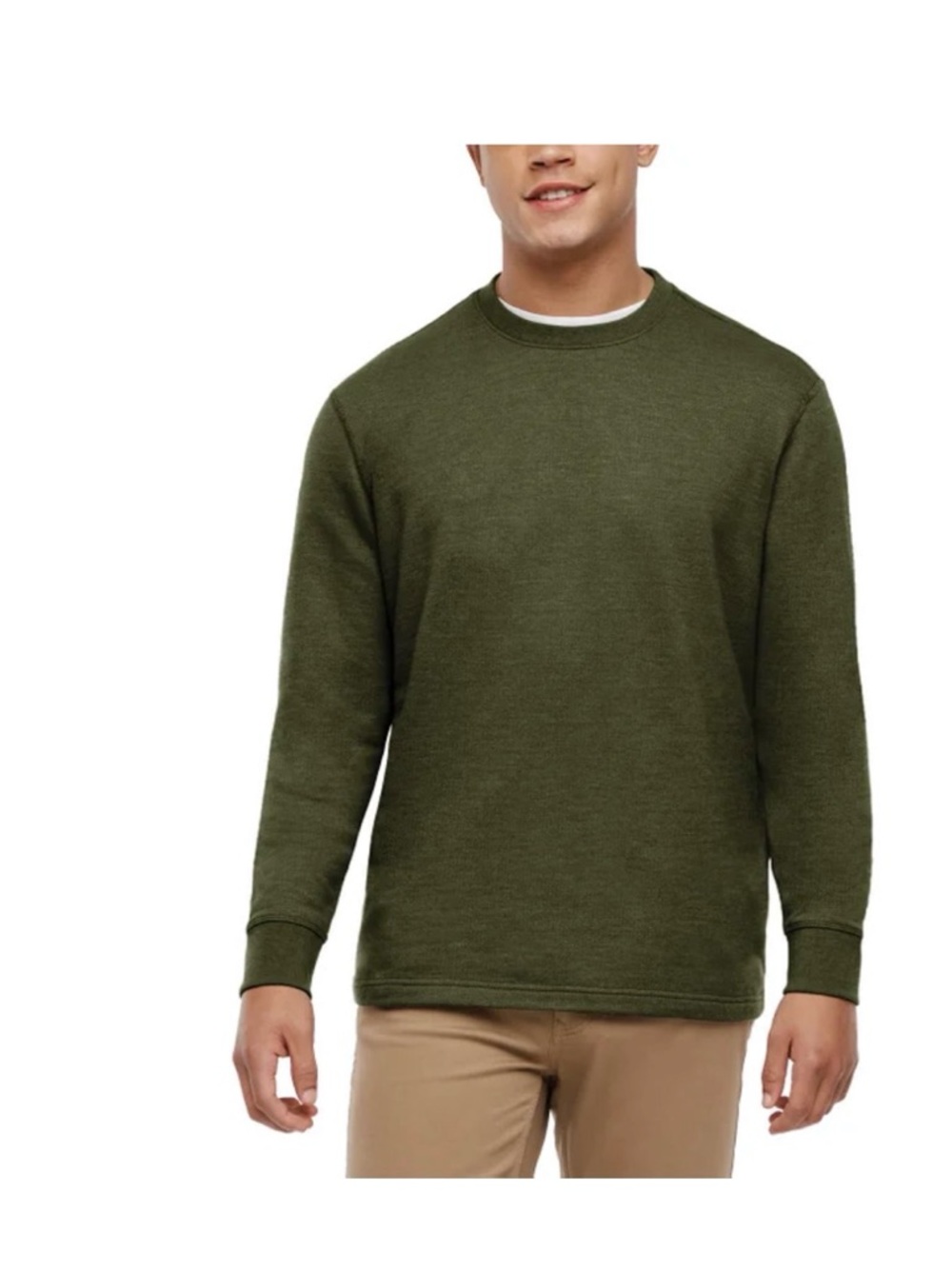 Orvis Olive Green Crewneck Sweater